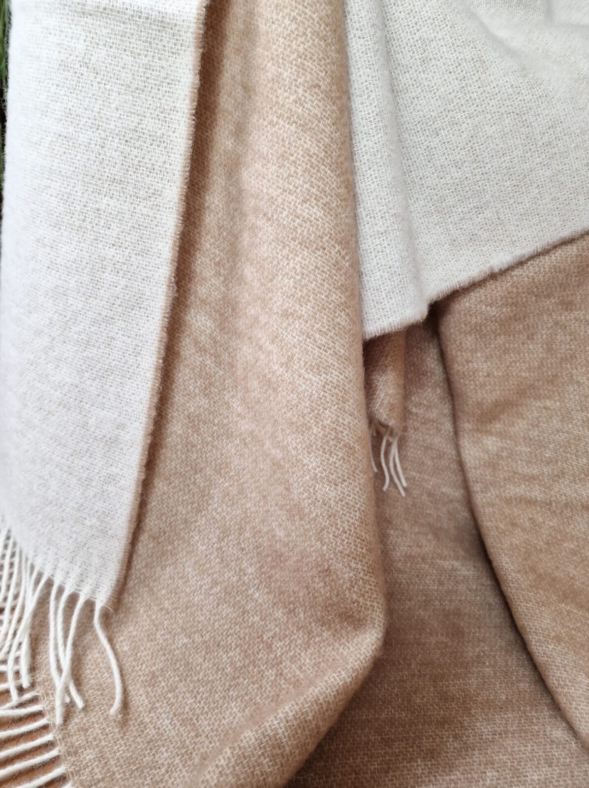 Wolldecken und Wollplaids
