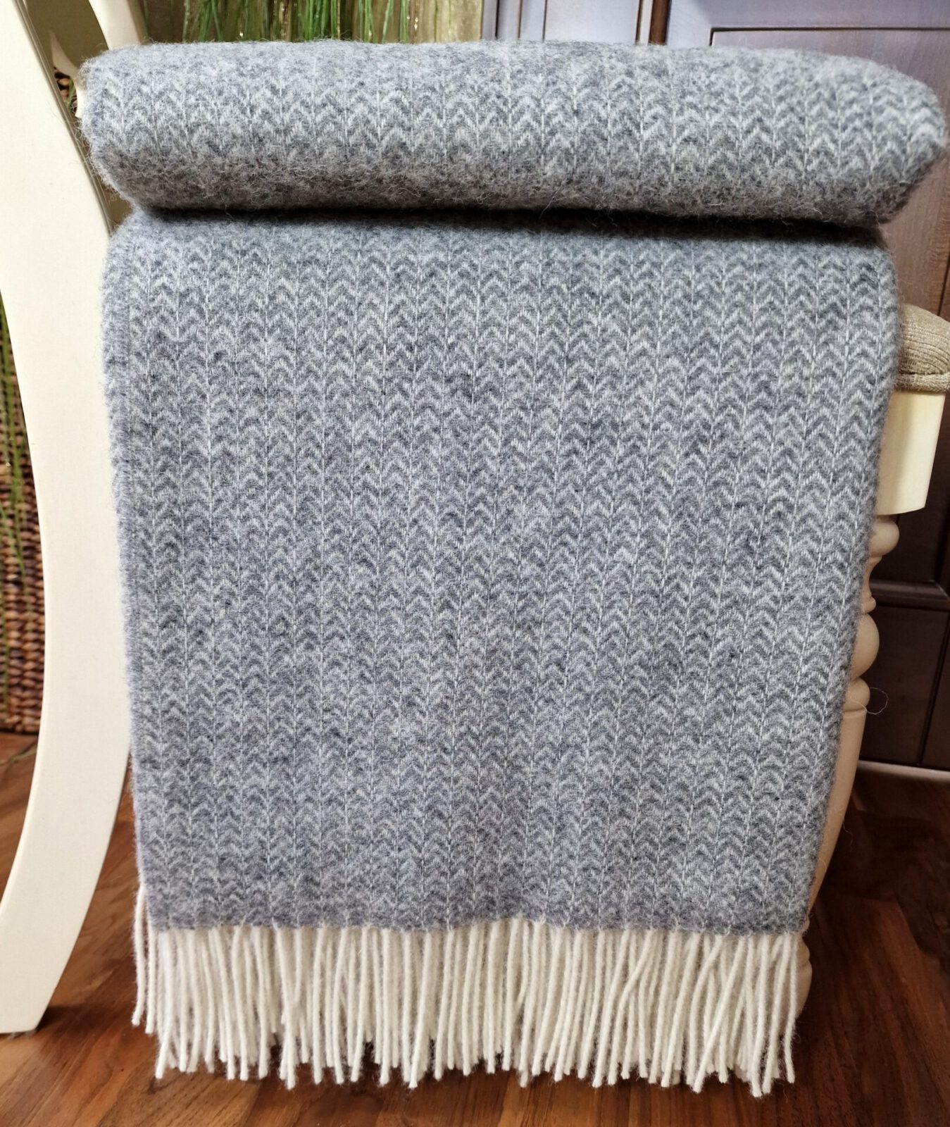 Wolldecken und Wollplaids