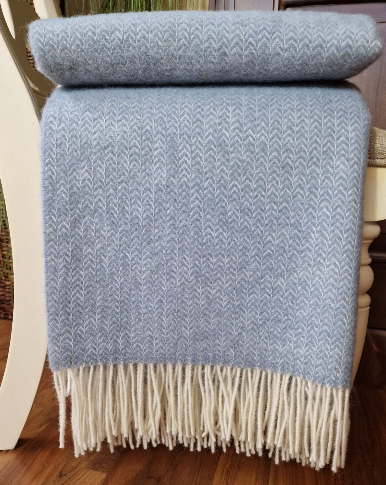 Wolldecken und Wollplaids