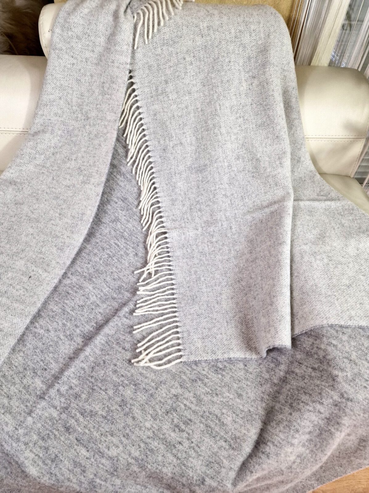 Wolldecken und Wollplaids