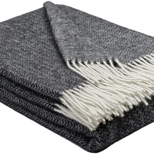 Wollplaid & Wolldecke "Tirol-K" anthrazit