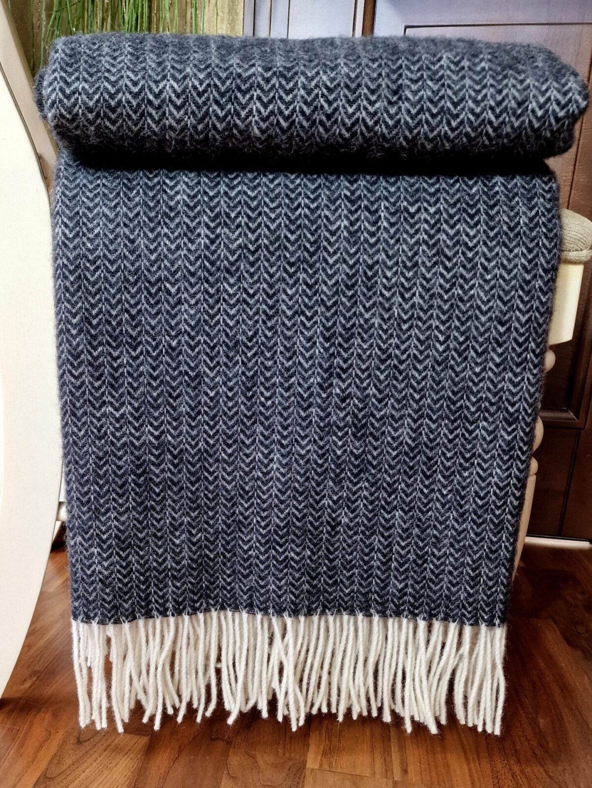 Wolldecken und Wollplaids