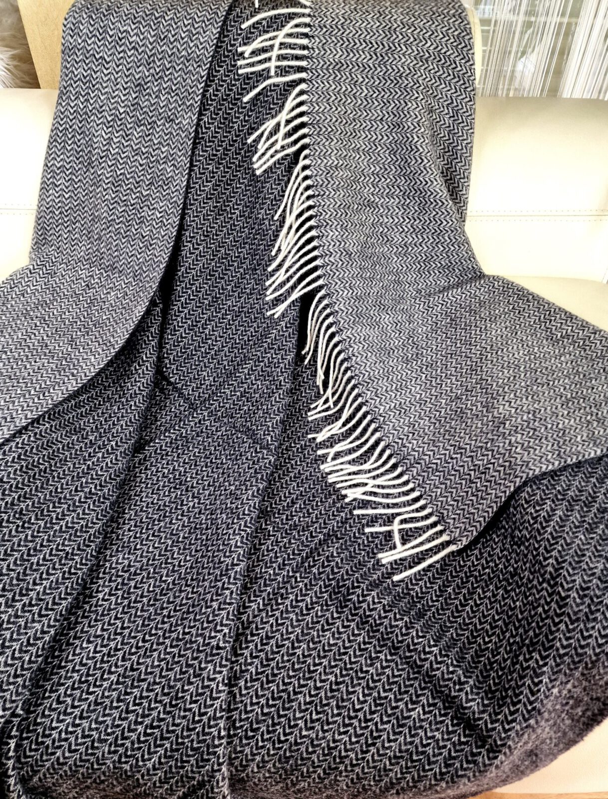Wolldecken und Wollplaids