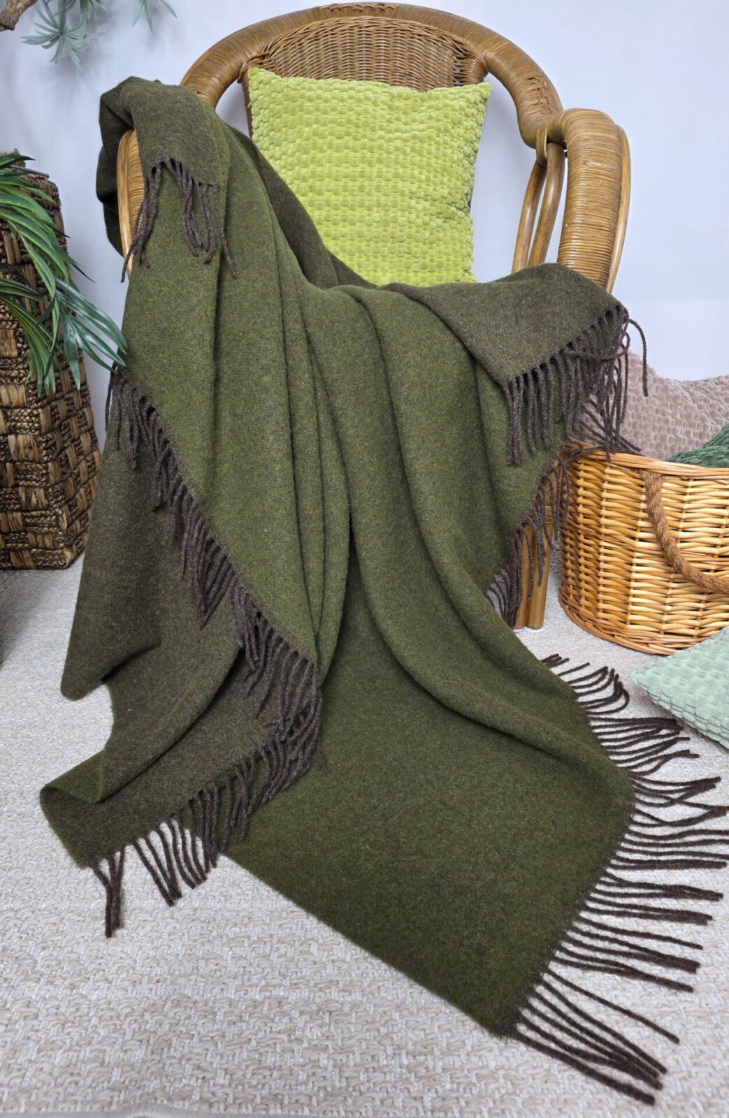 Wolldecken und Wollplaids