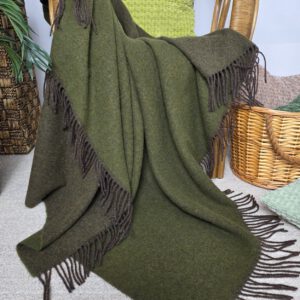 Alternative view of Wollplaid & Wolldecke "Tirol DF" braun-olive