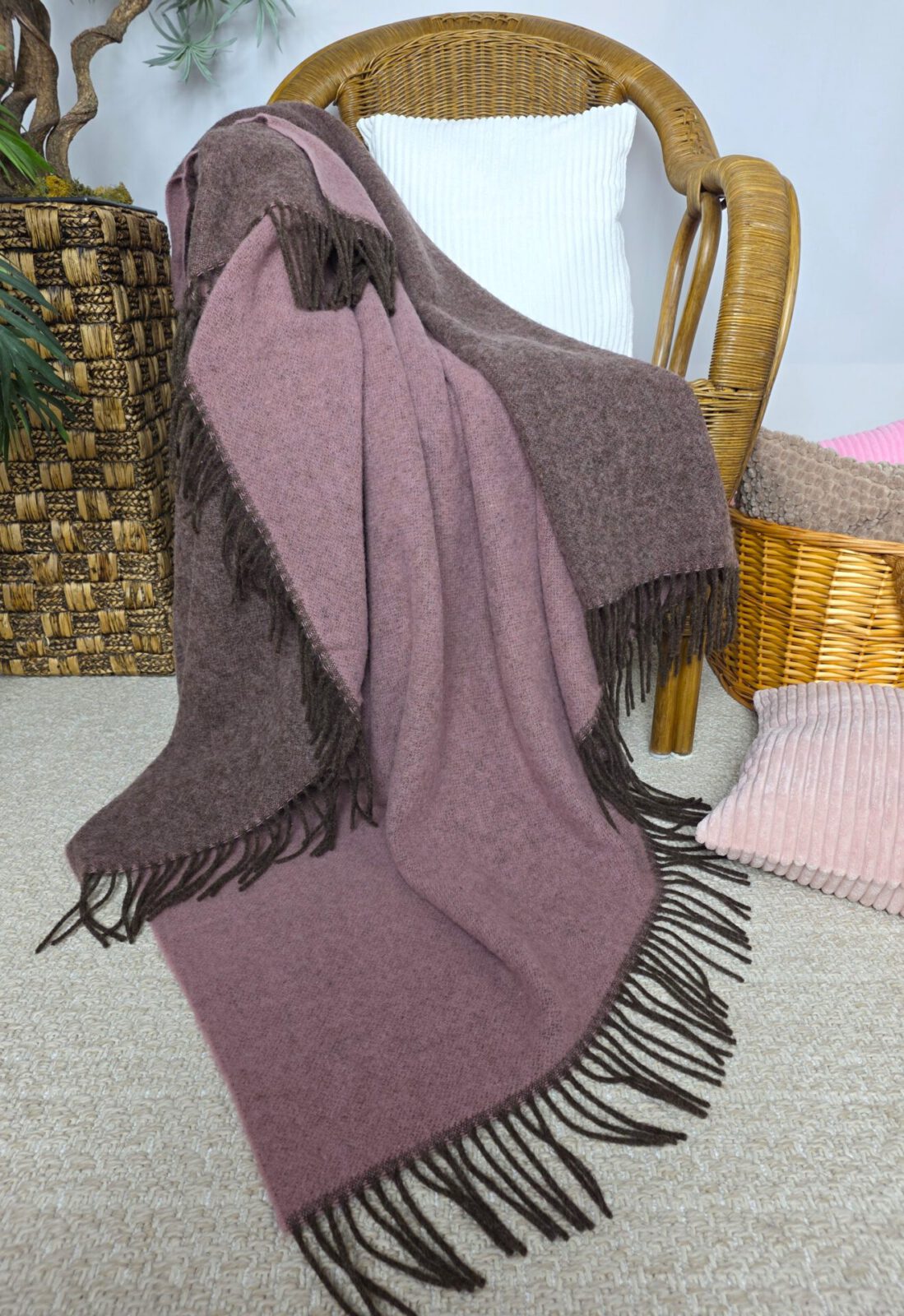 Wolldecken und Wollplaids