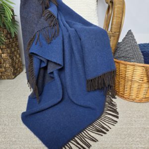 Alternative view of Wollplaid & Wolldecke "Tirol DF" braun-blau