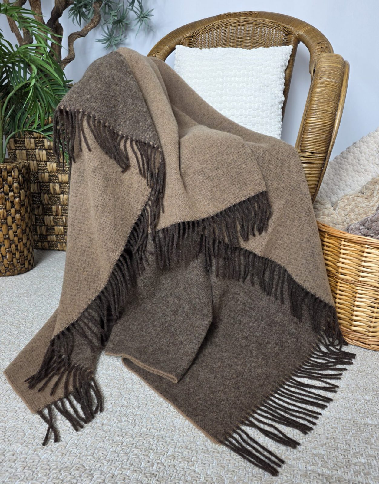 Wolldecken und Wollplaids