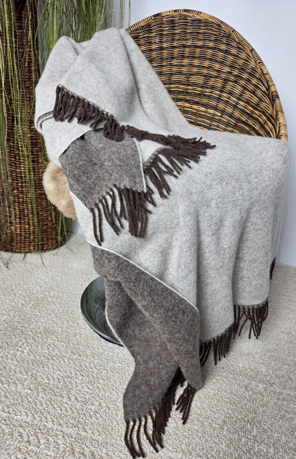 Wolldecken und Wollplaids