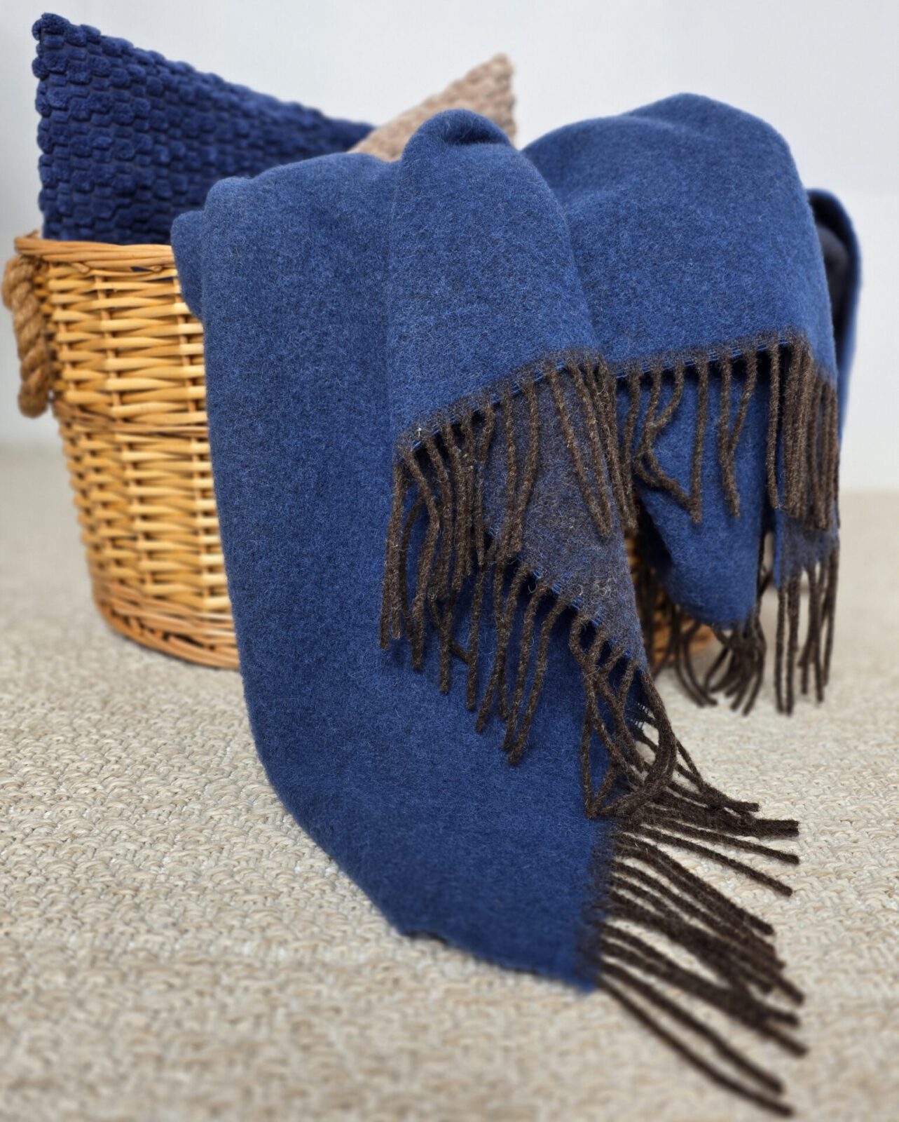 Wolldecken und Wollplaids