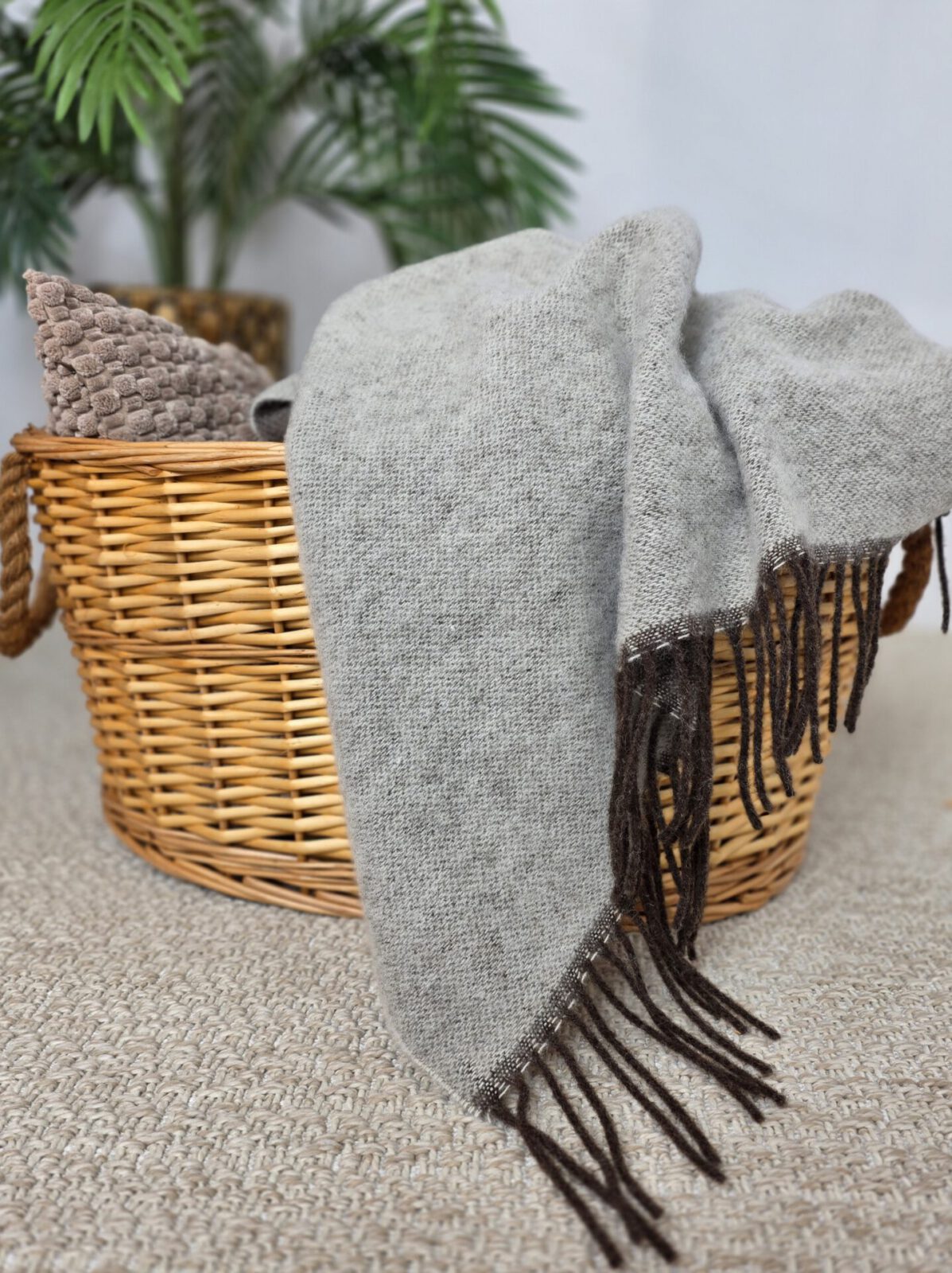 Wolldecken und Wollplaids