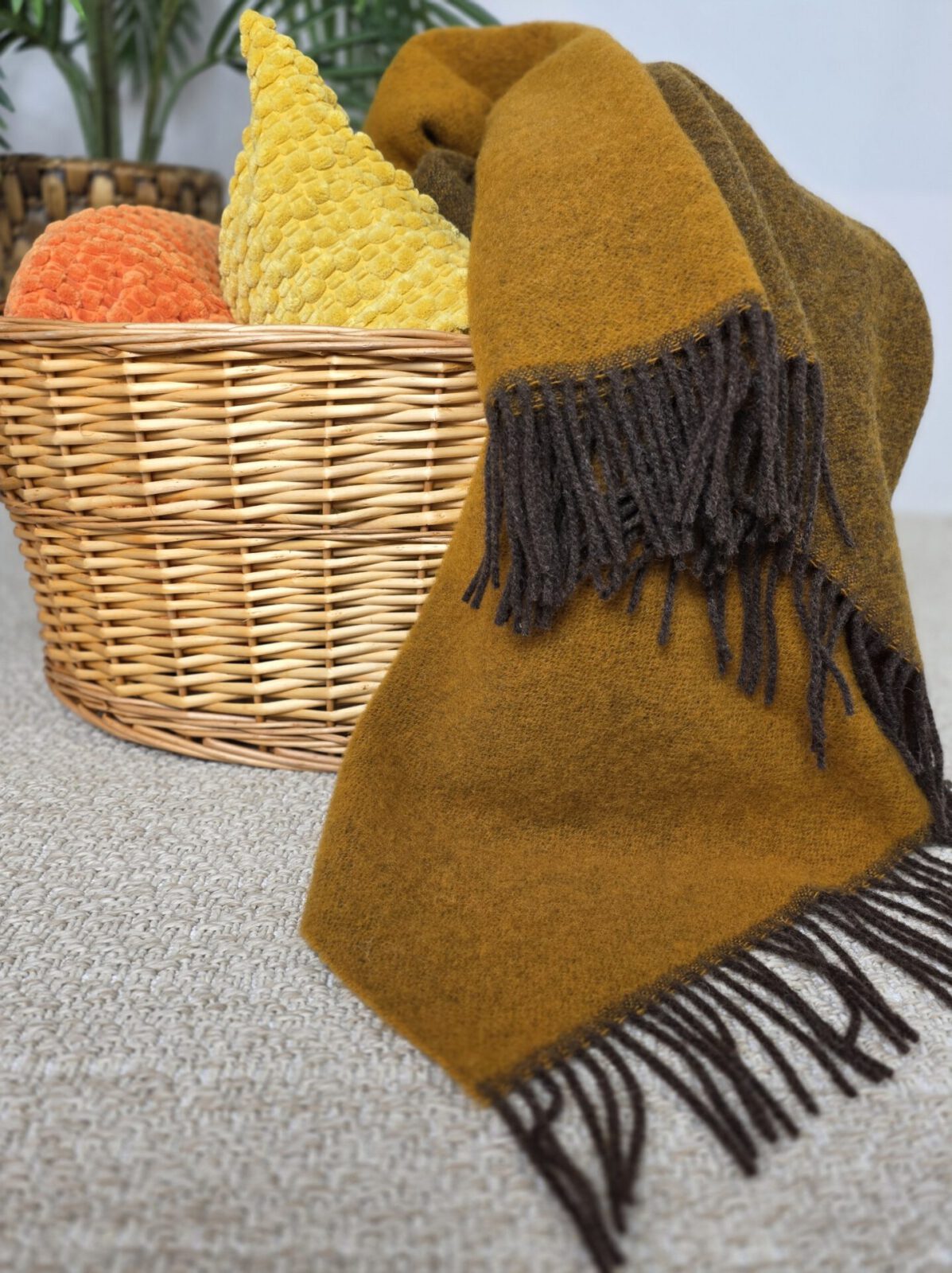 Wolldecken und Wollplaids