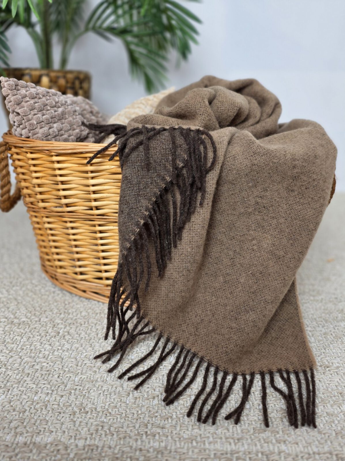 Wolldecken und Wollplaids