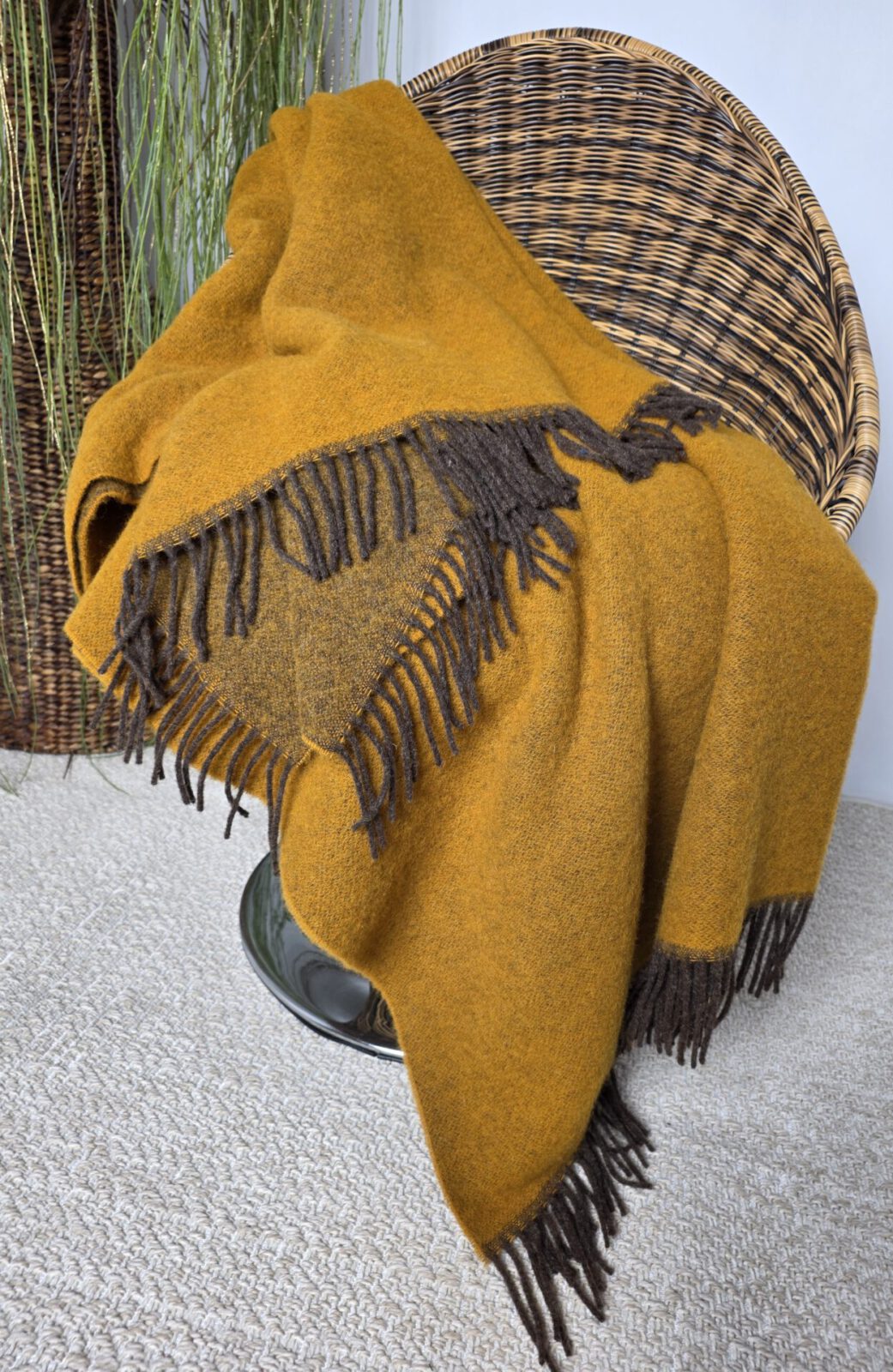 Wolldecken und Wollplaids