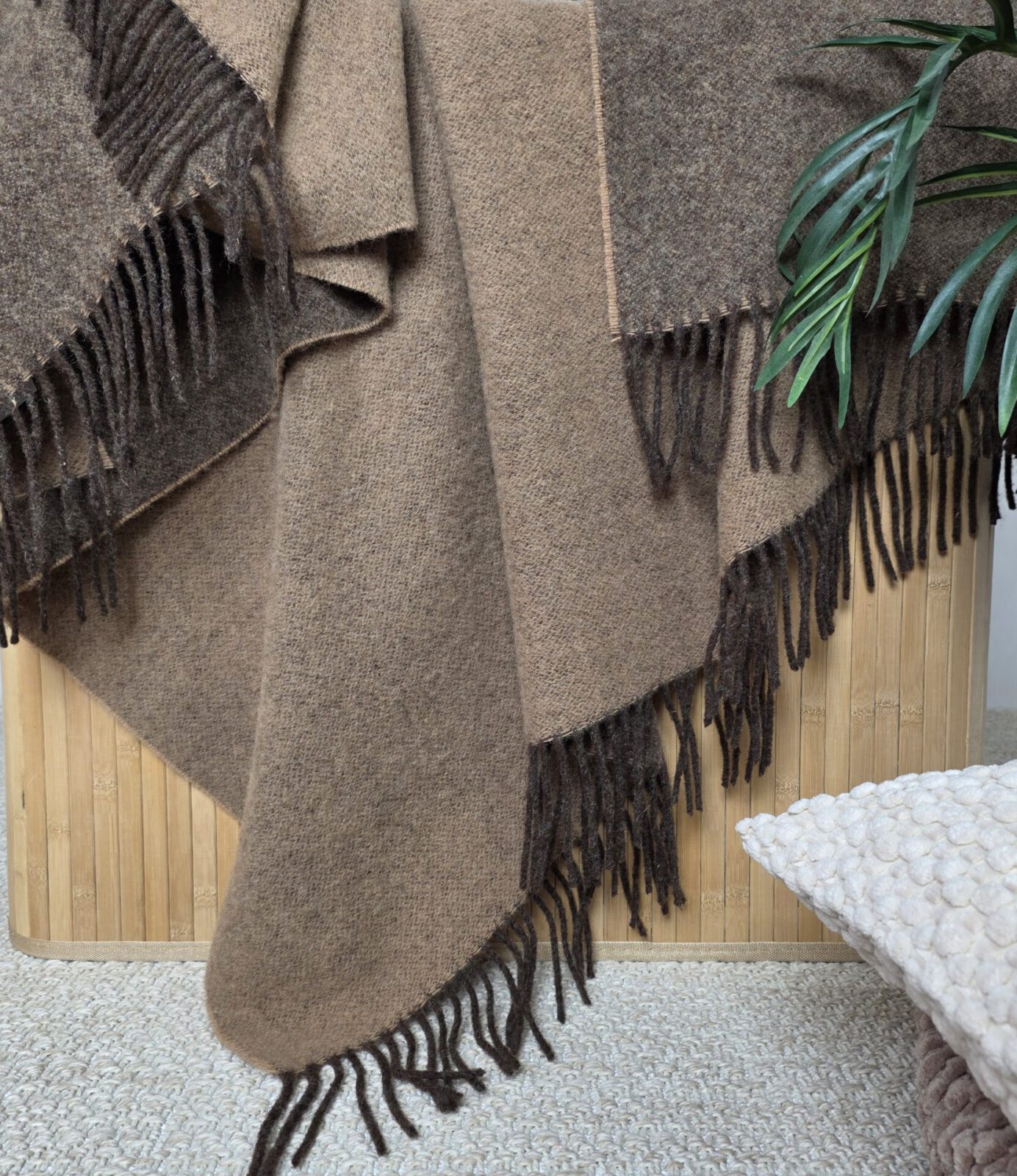 Wolldecken und Wollplaids