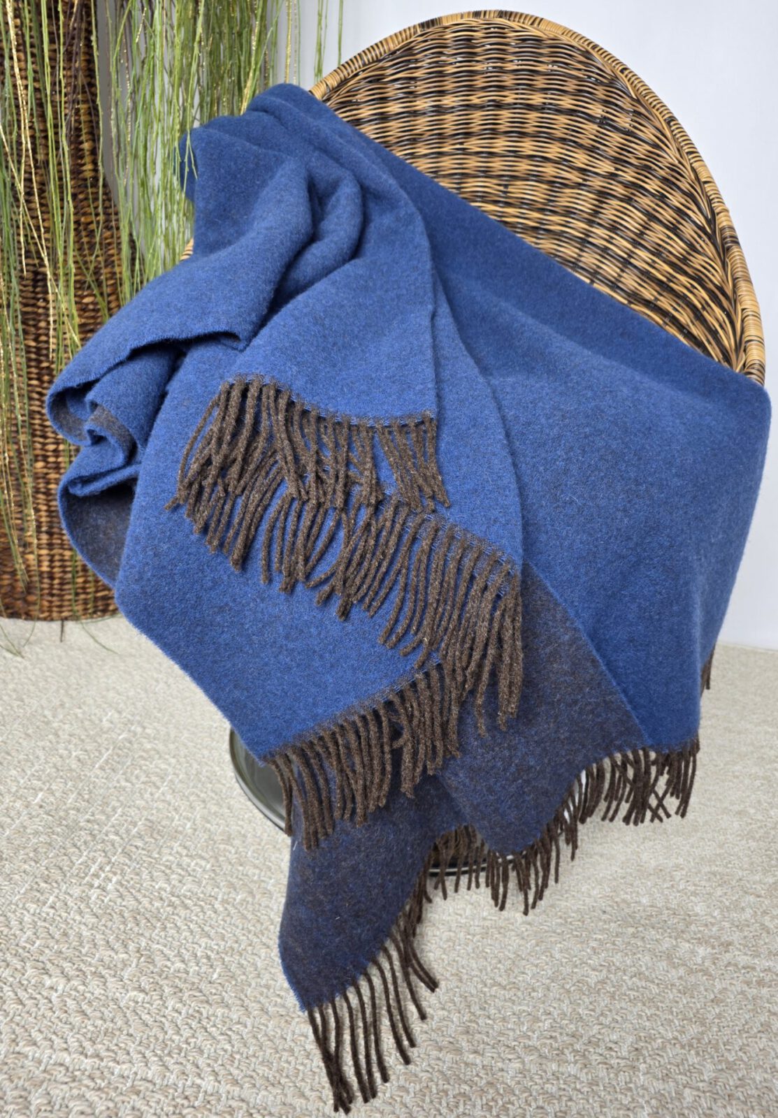 Wolldecken und Wollplaids