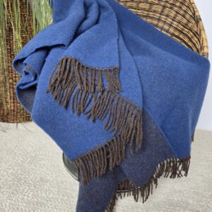 Alternative view of Wollplaid & Wolldecke "Tirol DF" braun-blau