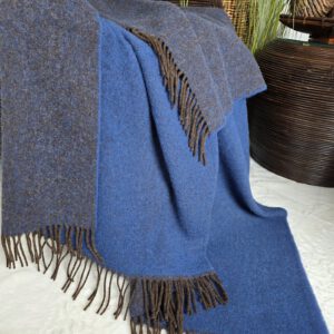 Alternative view of Wollplaid & Wolldecke "Tirol DF" braun-blau