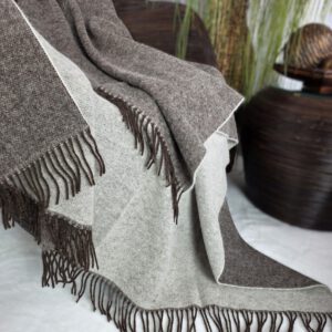 Alternative view of Wollplaid & Wolldecke "Tirol DF" braun-cremeweiß