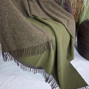 Alternative view of Wollplaid & Wolldecke "Tirol DF" braun-olive