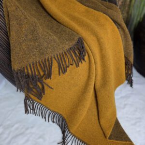 Alternative view of Wollplaid & Wolldecke "Tirol DF" braun-senf