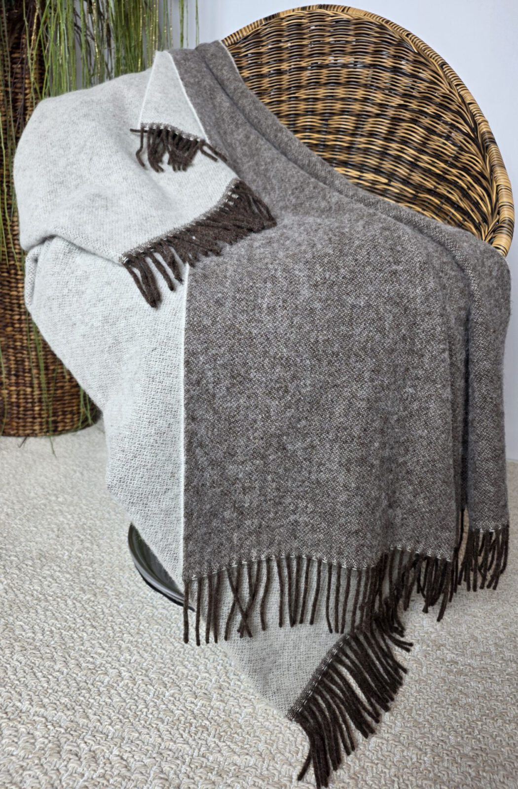 Wolldecken und Wollplaids