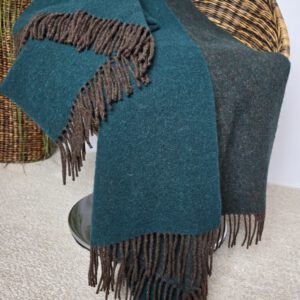 Alternative view of Wollplaid & Wolldecke "Tirol DF" braun-dunkelgrün