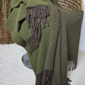 Alternative view of Wollplaid & Wolldecke "Tirol DF" braun-olive