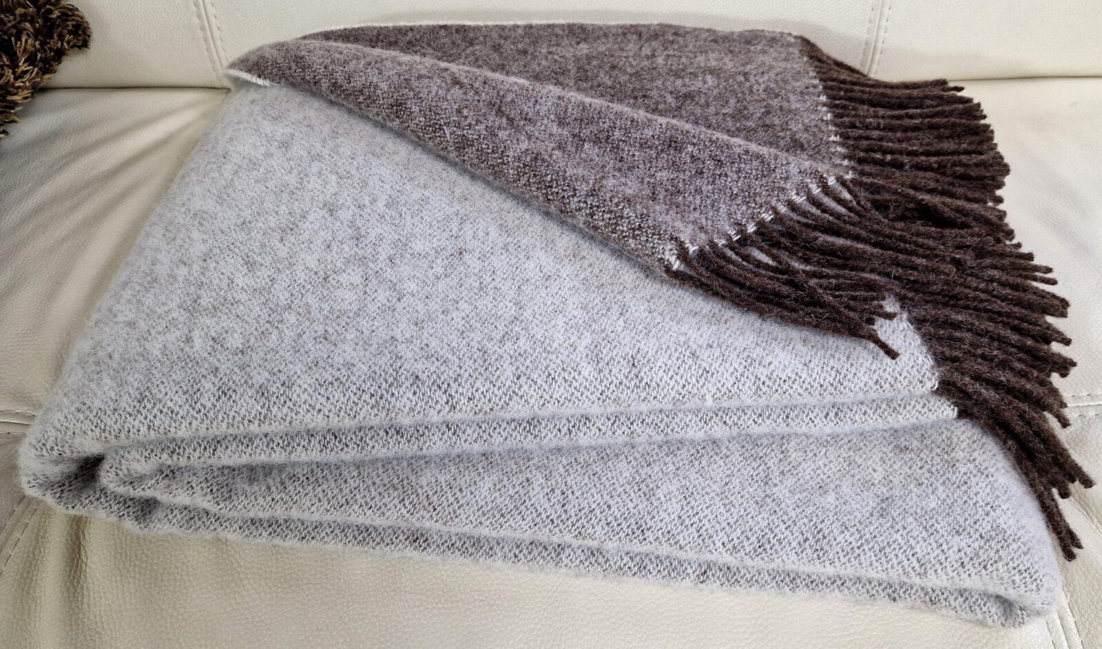 Wolldecken und Wollplaids