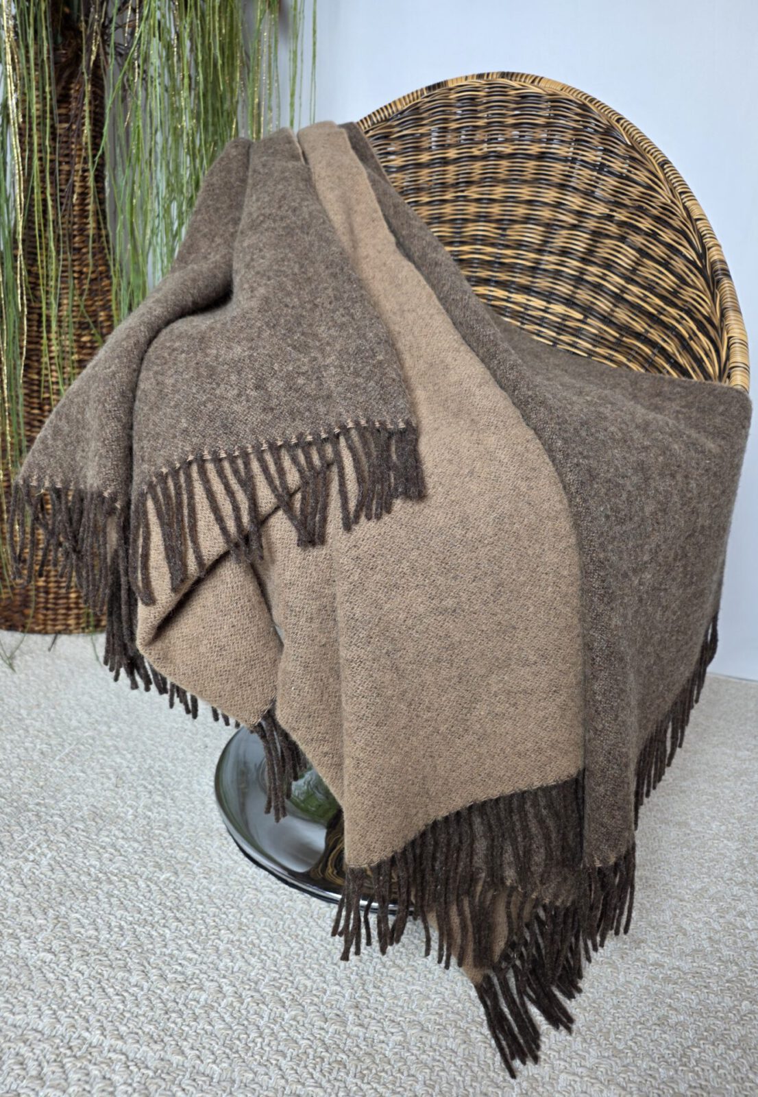 Wolldecken und Wollplaids