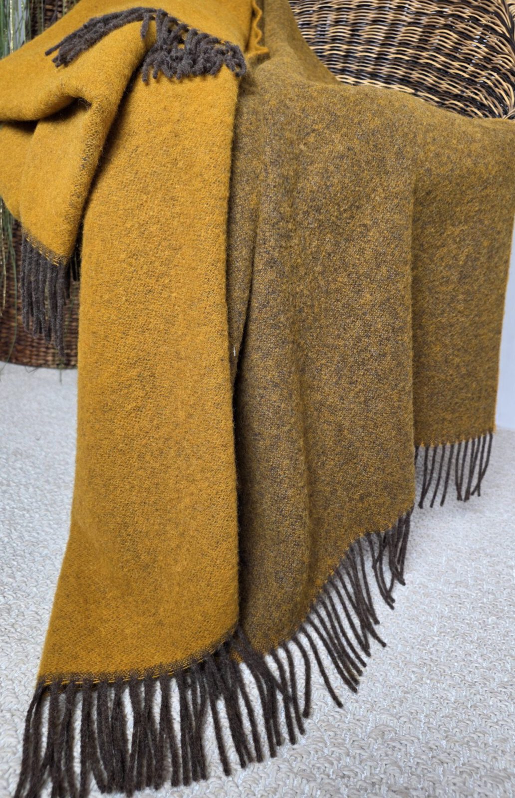 Wolldecken und Wollplaids