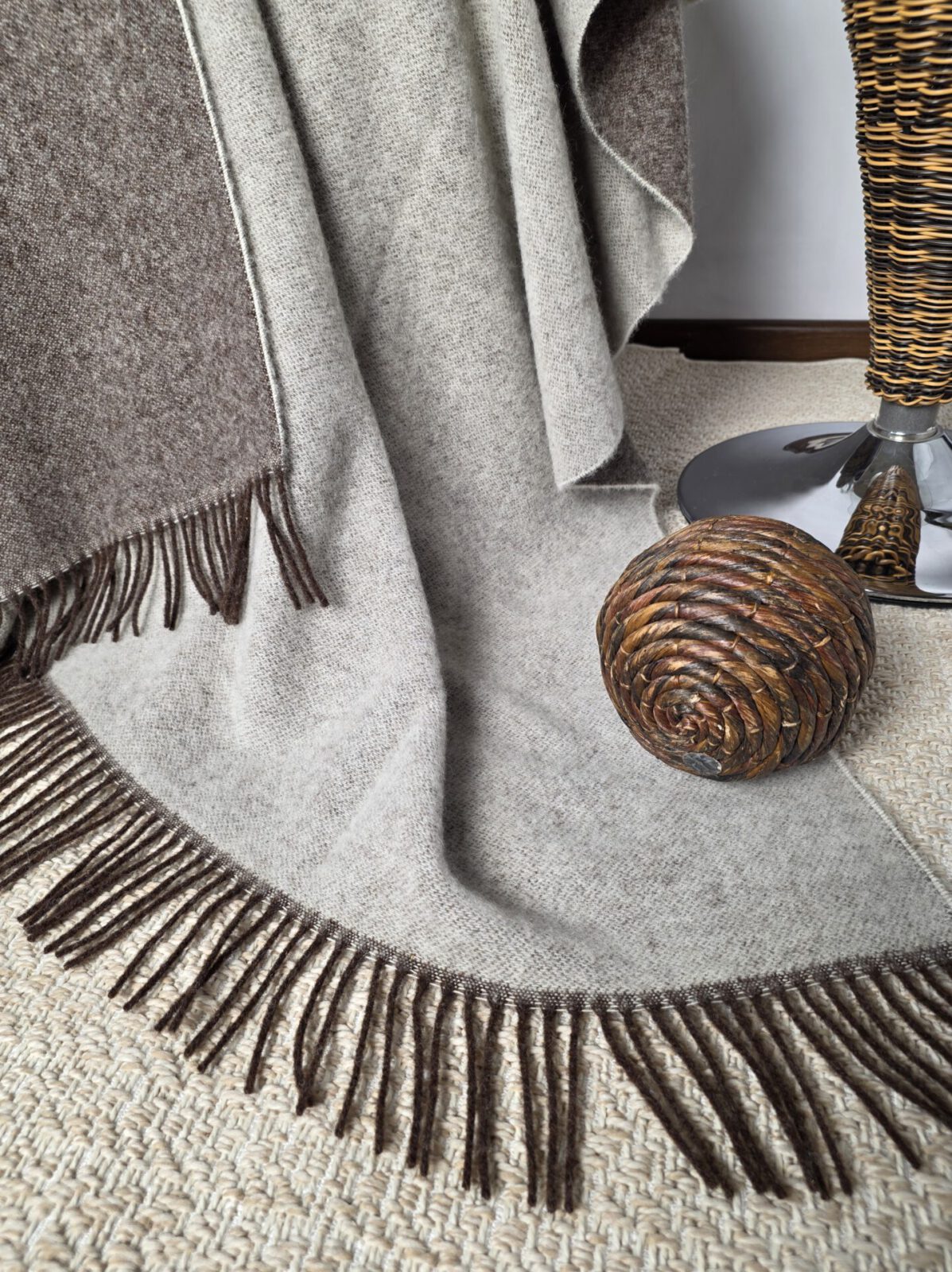 Wolldecken und Wollplaids