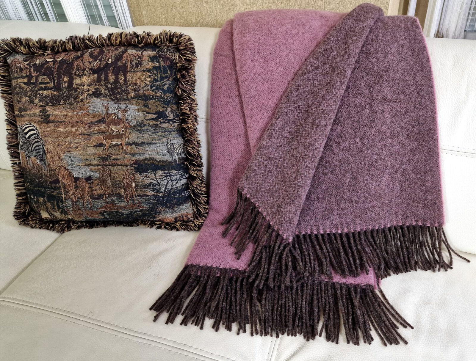 Wolldecken und Wollplaids