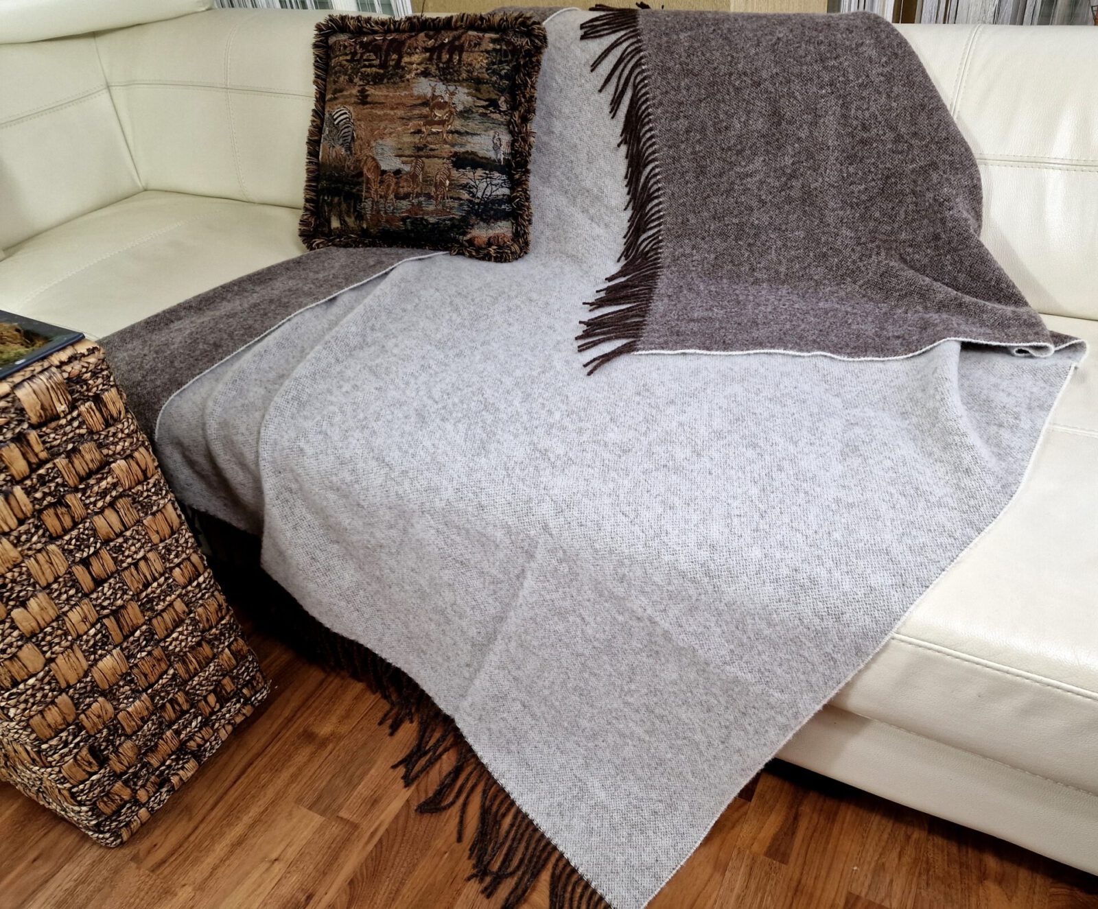 Wolldecken und Wollplaids