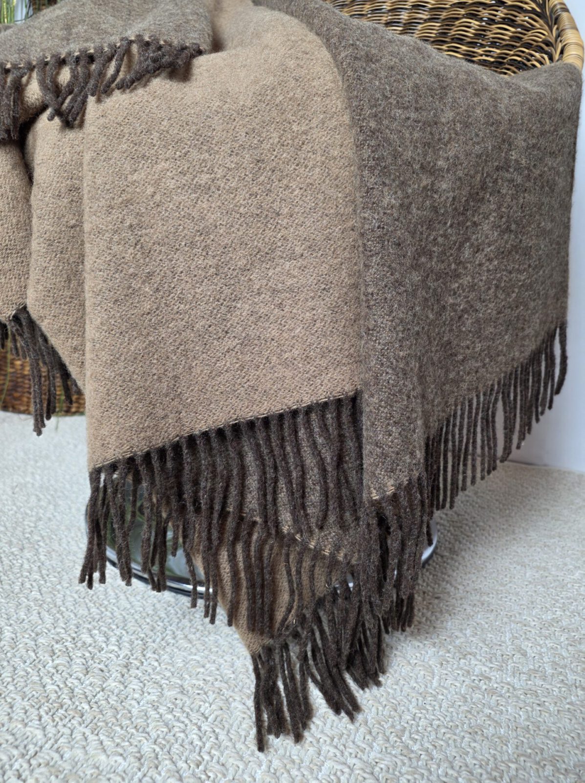 Wolldecken und Wollplaids