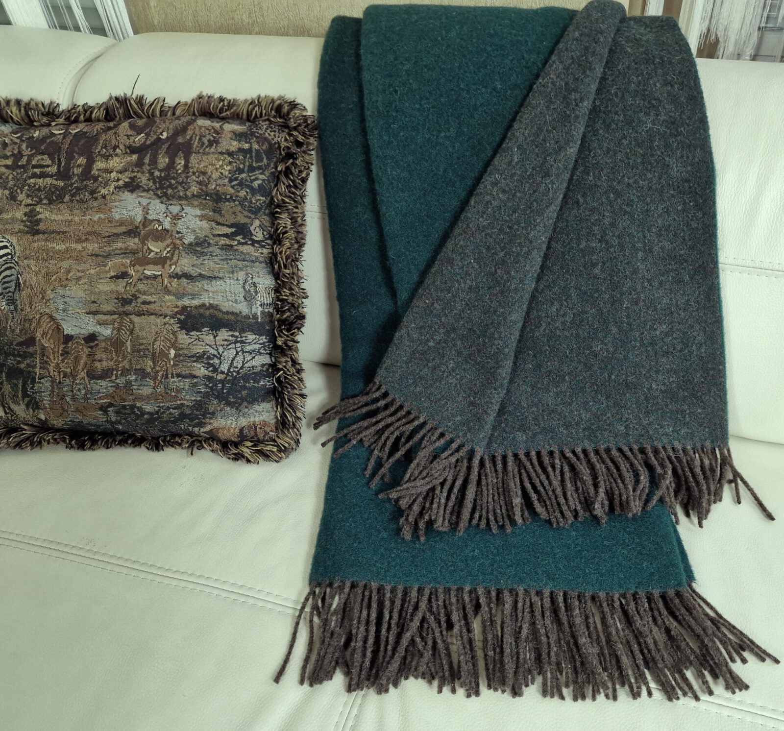 Wolldecken und Wollplaids