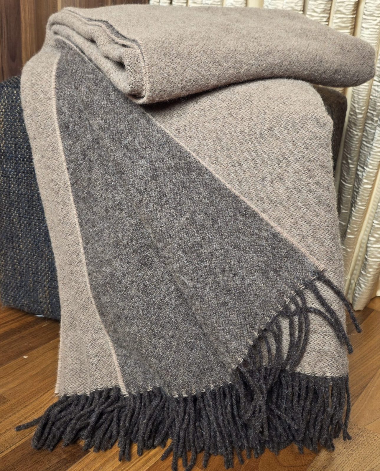 Wolldecken und Wollplaids