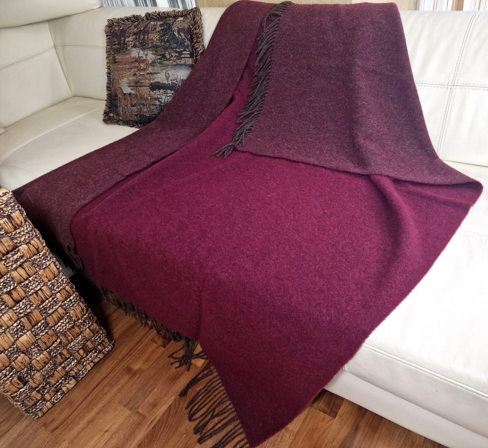 Wolldecken und Wollplaids