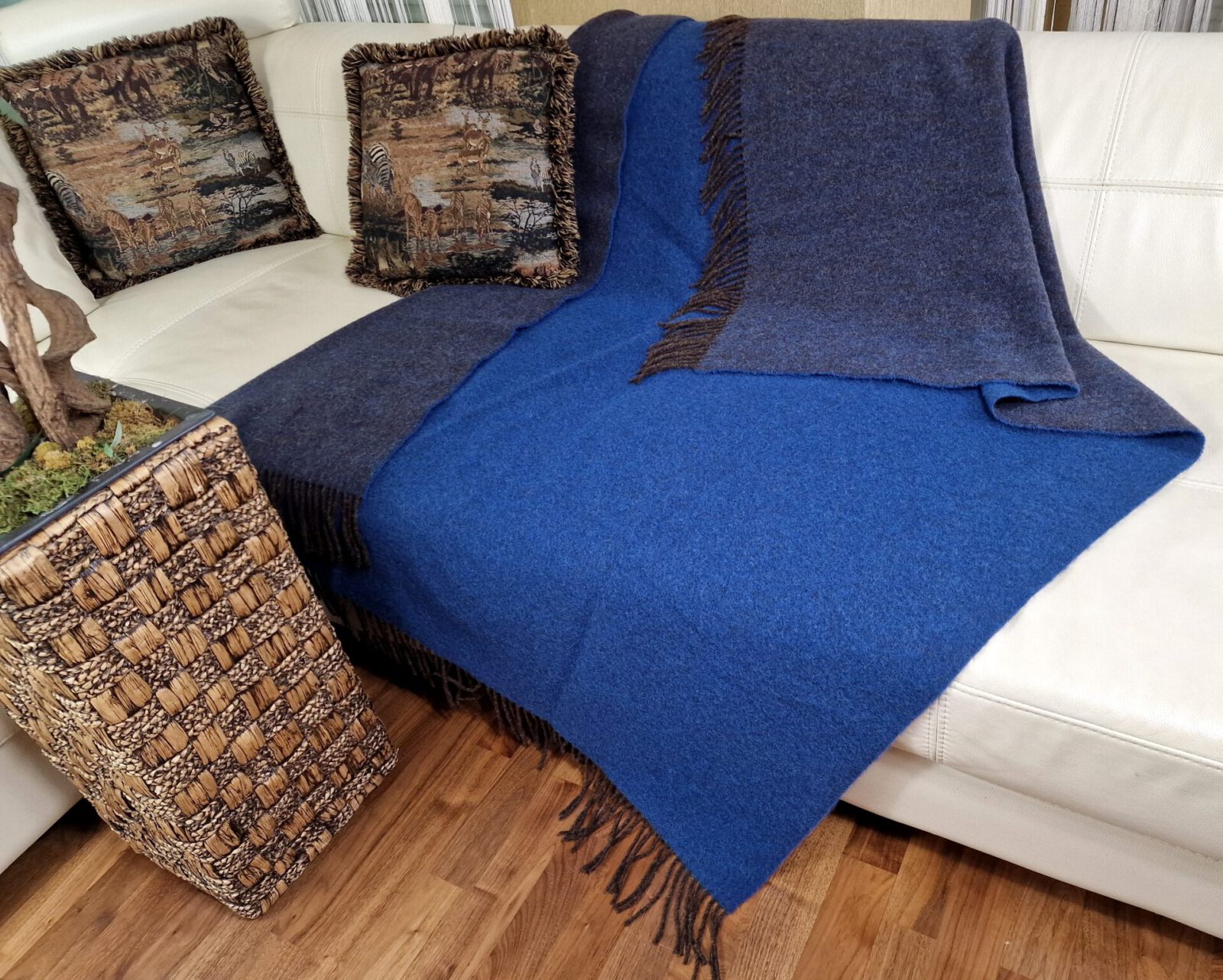 Wolldecken und Wollplaids