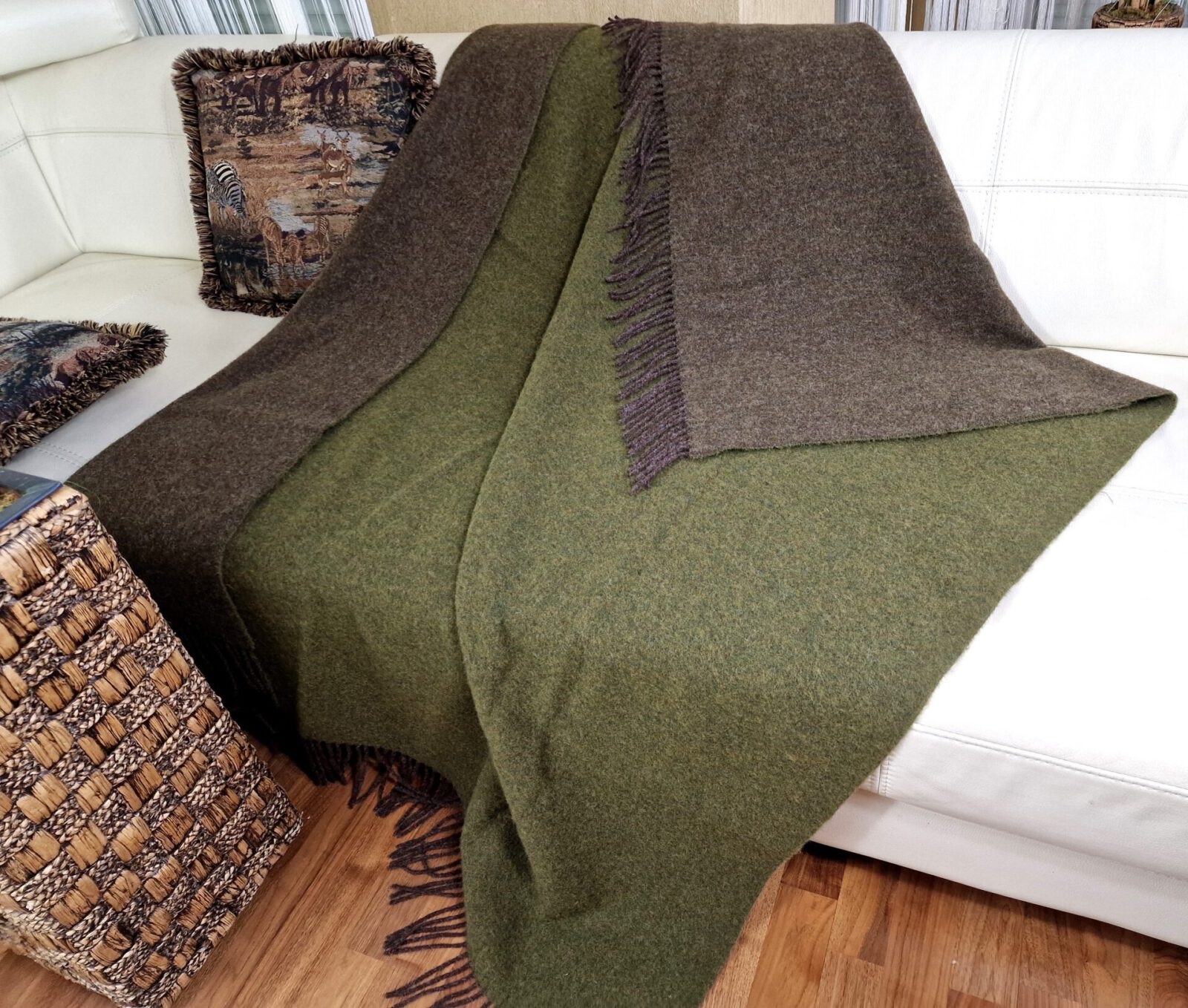 Wolldecken und Wollplaids