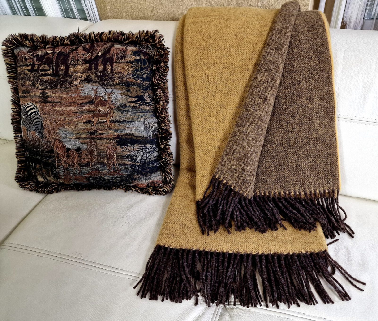 Wolldecken und Wollplaids