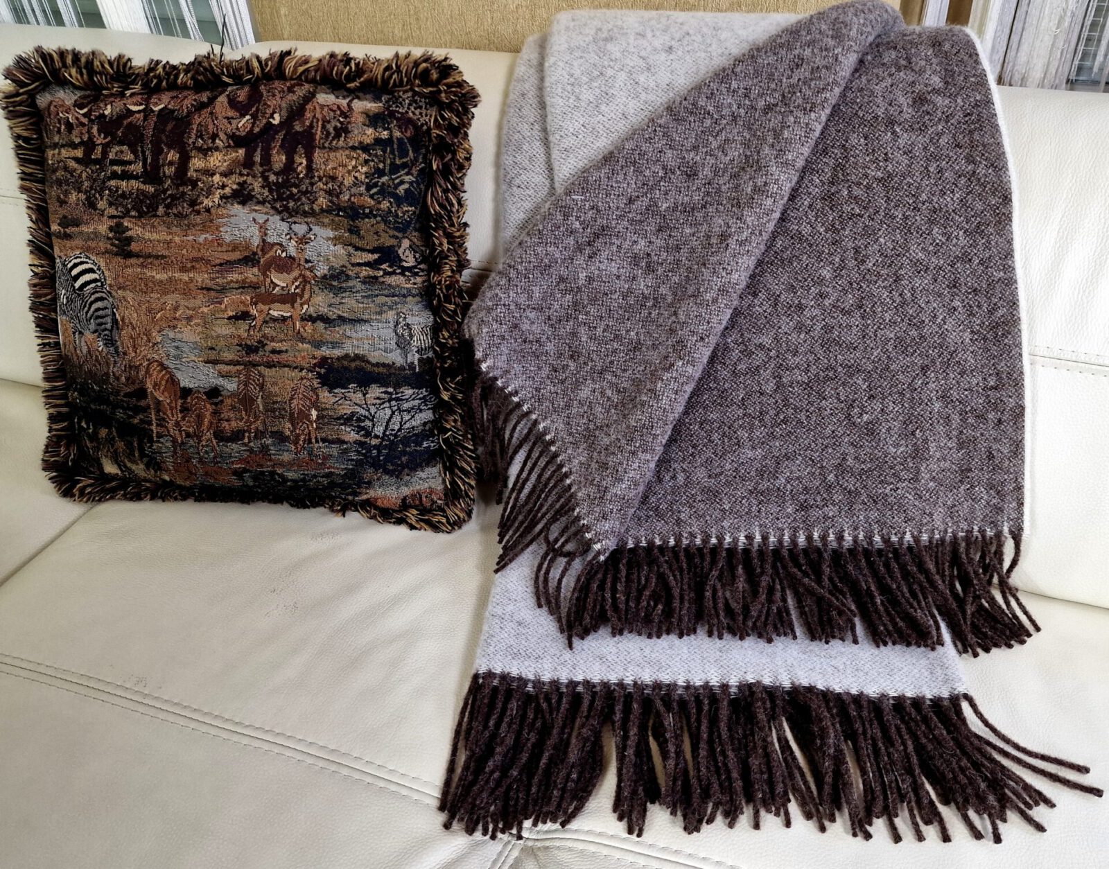 Wolldecken und Wollplaids