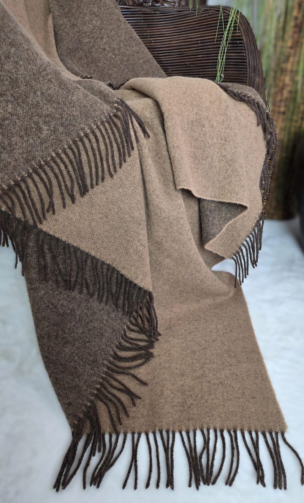 Wolldecken und Wollplaids