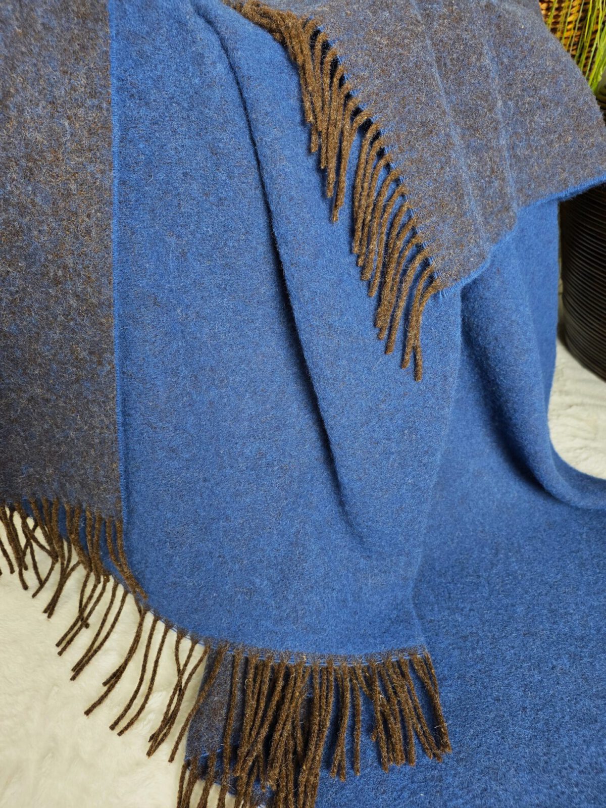 Wolldecken und Wollplaids