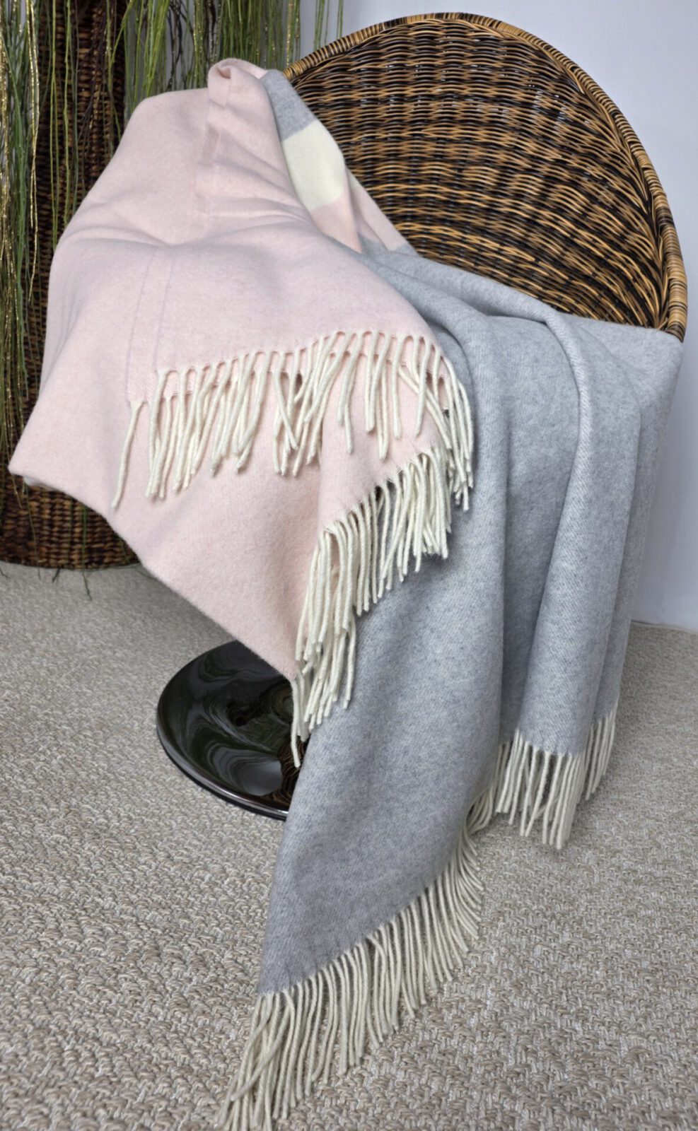 Wolldecken und Wollplaids