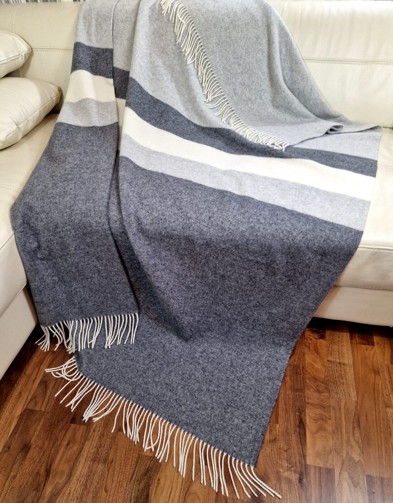 Wolldecken und Wollplaids