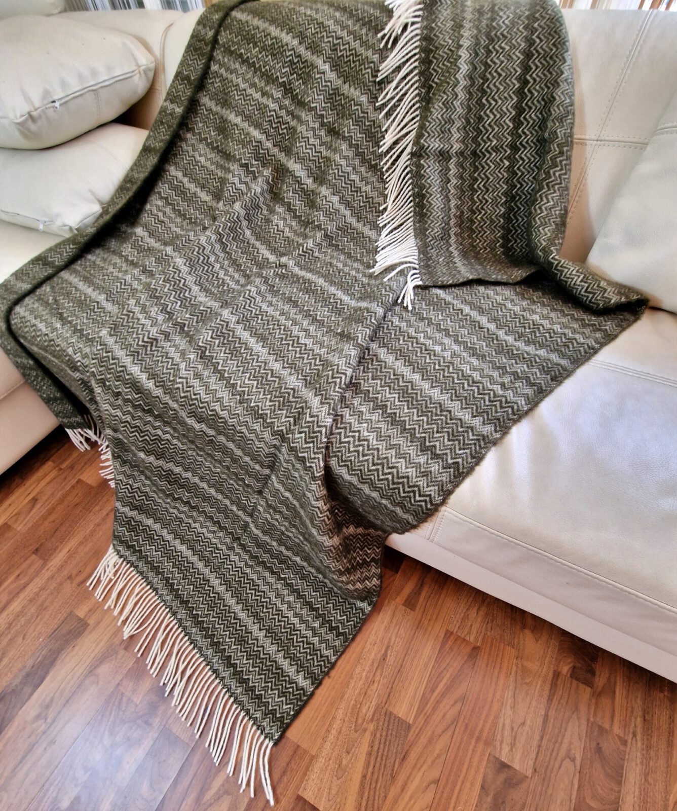 Wolldecken und Wollplaids