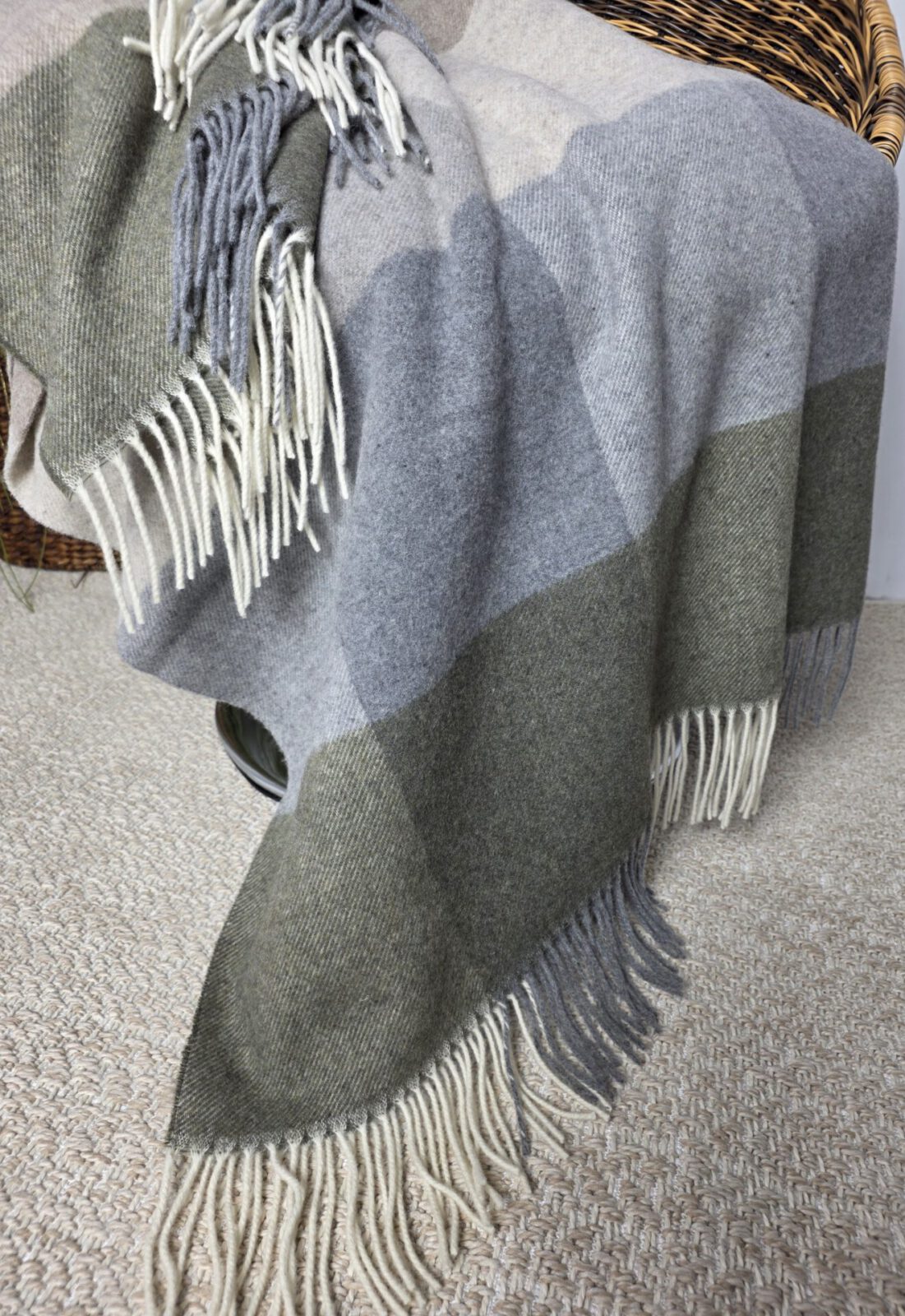 Wolldecken und Wollplaids