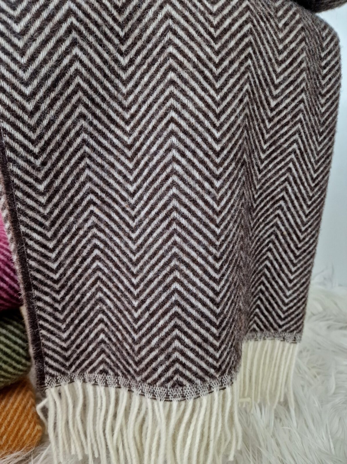Wolldecken und Wollplaids