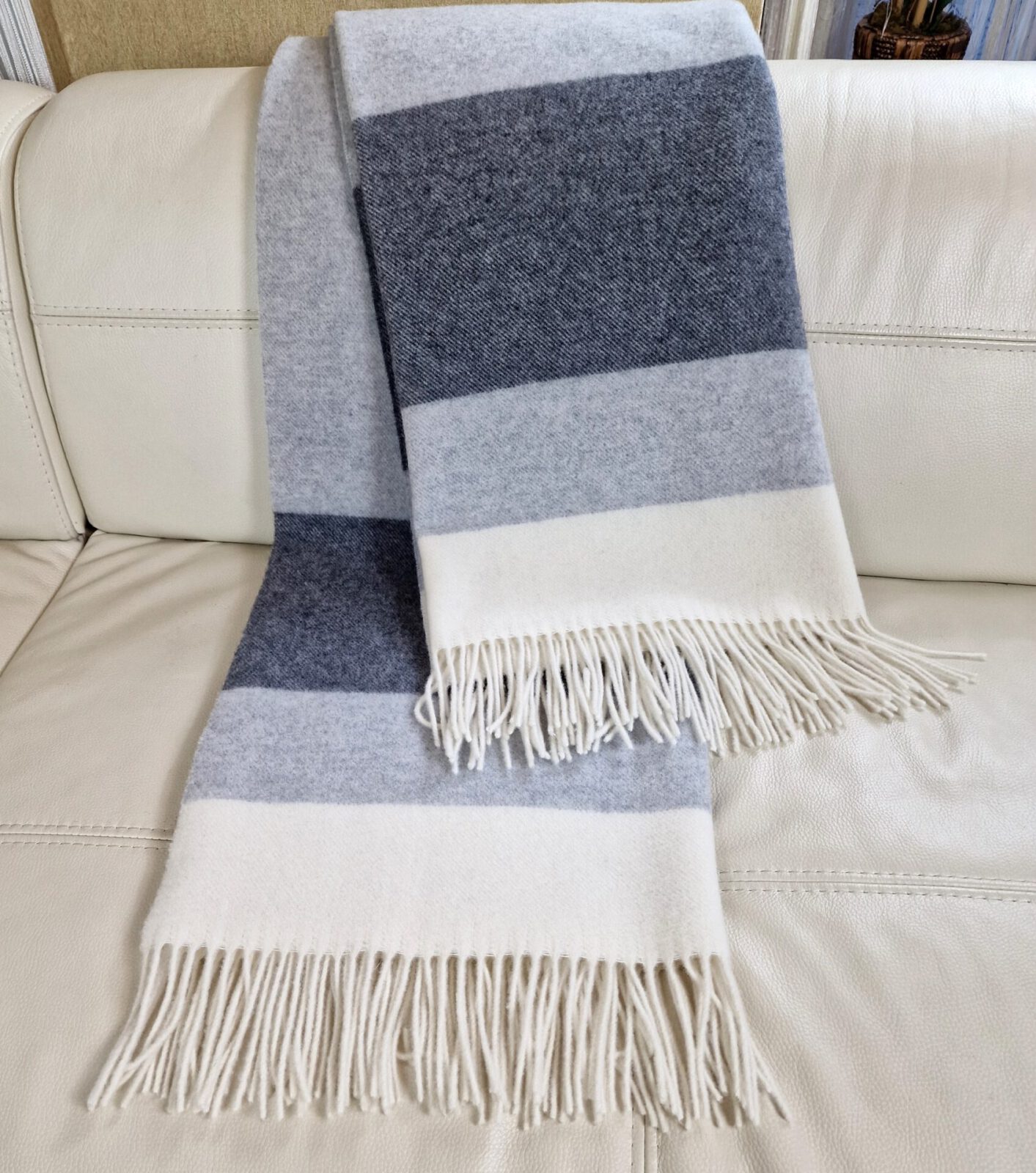 Wolldecken und Wollplaids